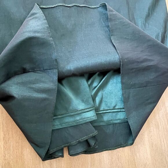 Cameron Blake emerald green satin formal gown size 10 - Picture 7 of 15